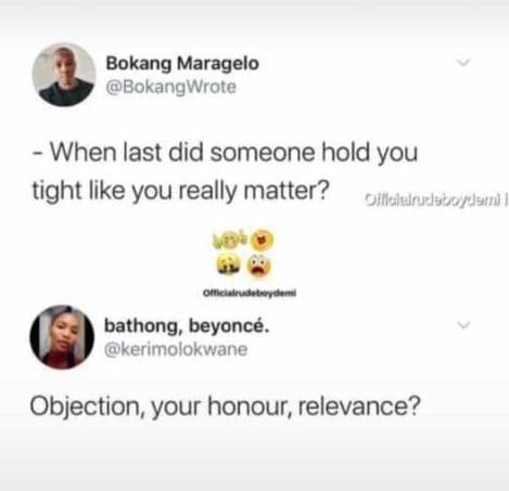 Bokang maragelo bokangwrote when last did someone hold you tight like you really