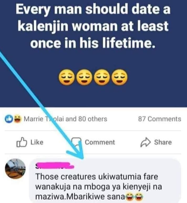 Every man should date a kalenjin woman at least once in his lifetime. marrie ola