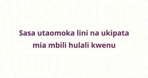 Sasa utaomoka lini na ukipata mia mbili hulali kwenu