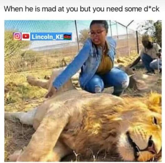When he is mad at you but you need some d' ck lincoln_kke