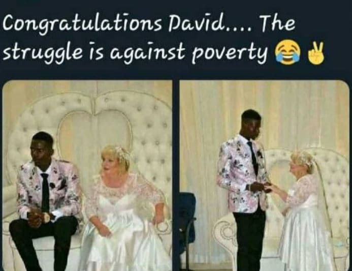 Congratulations david. the struggle is against poverty