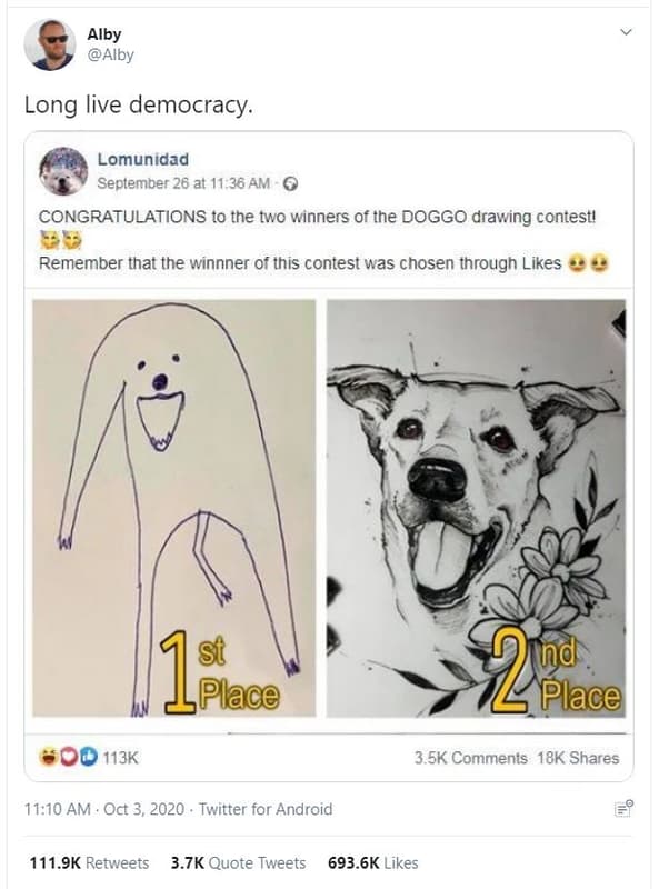 Alby alby long live democracy. lomunidad september 26 at 11.36 am congratulation