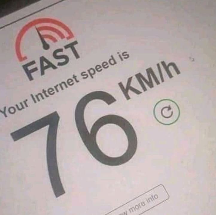 Fast speed 1s internet kmih your 76 more nto