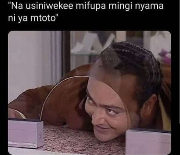 Na usiniwekee mifupa mingi nyama ni ya mtoto