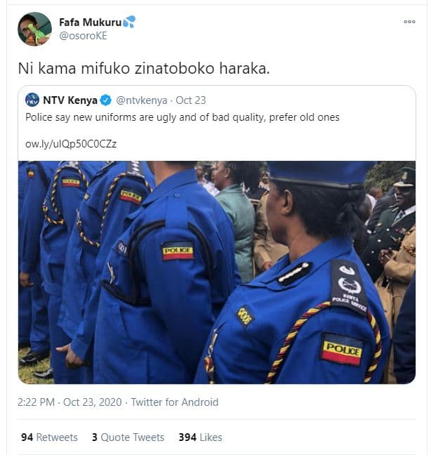 Fafa mukuru osoroke ni kama mifuko zinatoboko haraka. ntv kenya ntvkenya oct 23