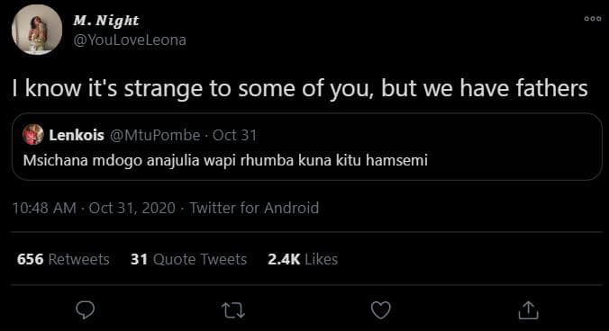 M. night youloveleona know it's strange to some of you but we have fathers lenko