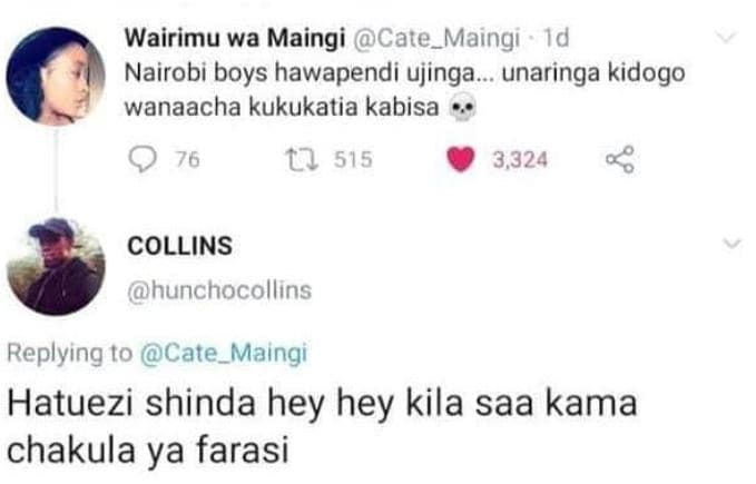 Wairimu wa maingi cate_maingi id nairobi boys hawapendi ujinga . unaringa kidogo