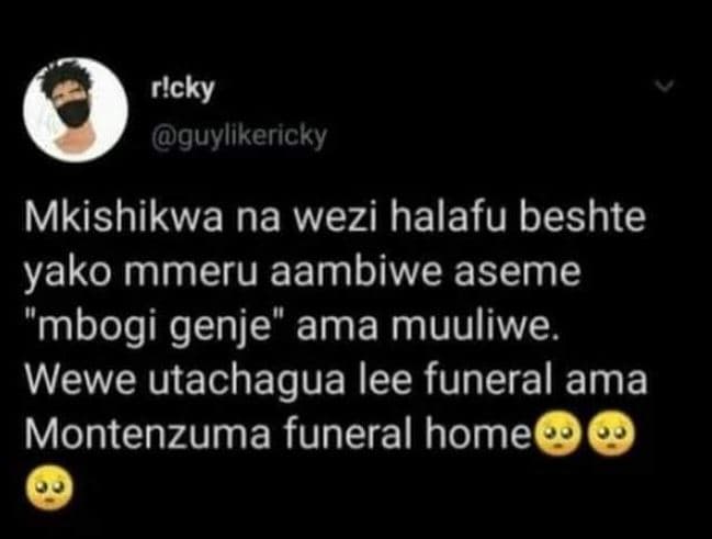 Rlcky guylikericky mkishikwa na wezi halafu beshte yako mmeru aambiwe aseme mbog