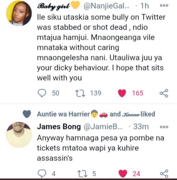 Sbabygul nanjiegal. 1h 000 ile siku utaskia some bully on twitter was stabbed or