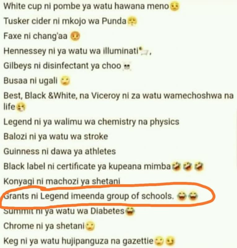 Whlte cup ni pombe ya watu hawana meno tusker cider ni mkojo wa punda faxe nl ch