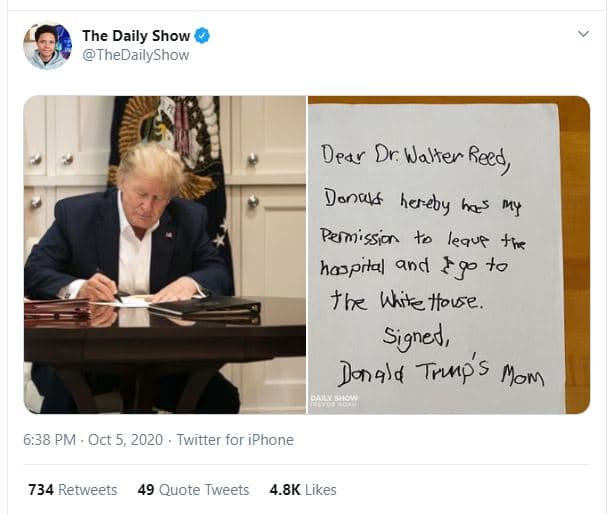 The daily show thedailyshow drar dr waltey red donuus hereby hs mł pefmissia leq