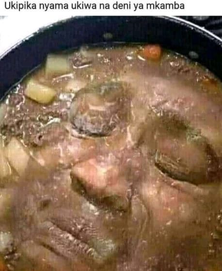 Ukipika nyama ukiwa na deni ya mkamba
