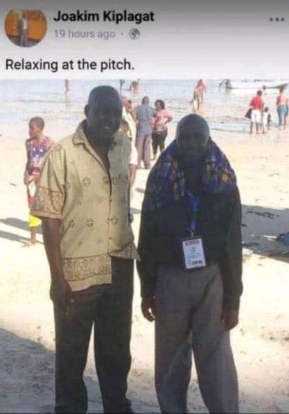 Joakim kiplagat o hours ago relaxing at the pitch.