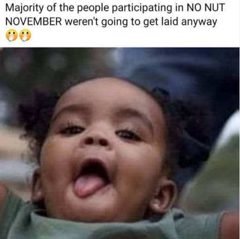 Majority of the people participating in no nut november weren't going to get lai