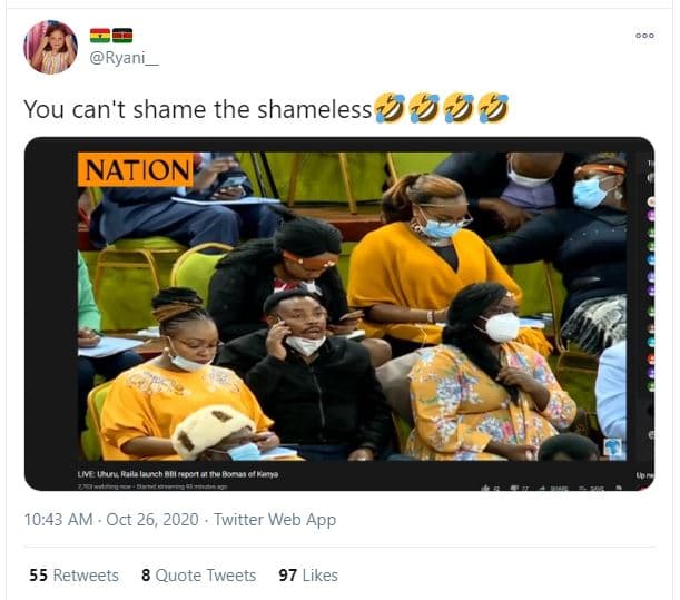 Ryani you can't shame the shameless nation aete 10.43 am oct 26, twitter web app