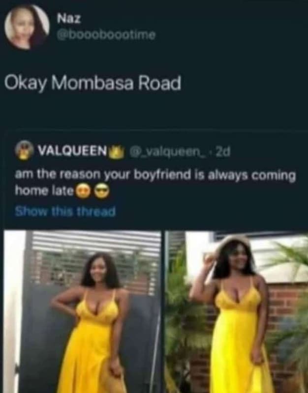 Naz gcococoootimne okay mombasa road valqueen volquvon z4 am the roason vour bov