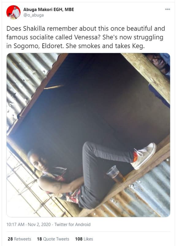 Abuga makori egh, mbe abuga does shakilla remember about this once beautiful and