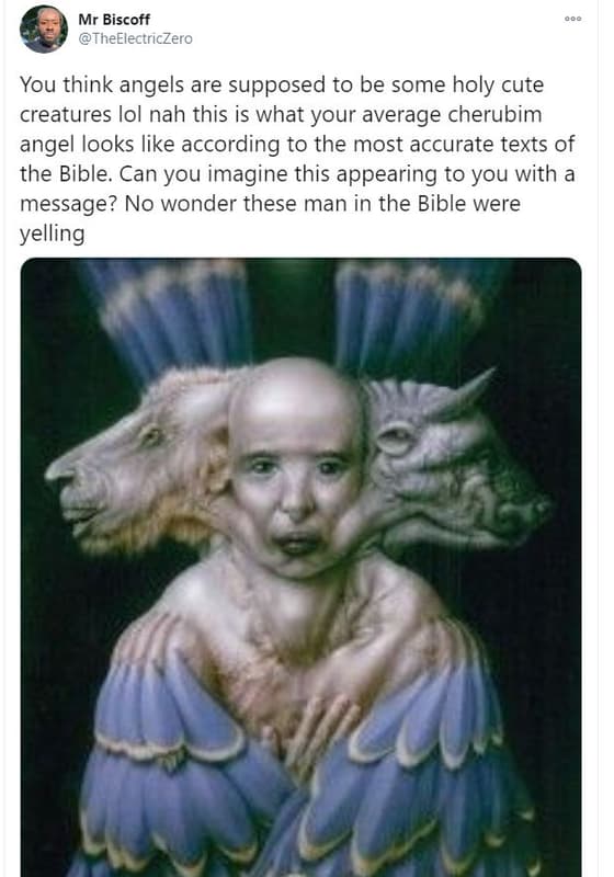 Mr biscoff theelectriczero you think angels are supposed to be some holy cute cr