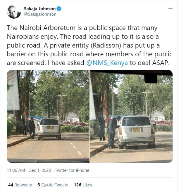 Sakaja johnson sakajajohnson the nairobi arboretum is a public space that many n