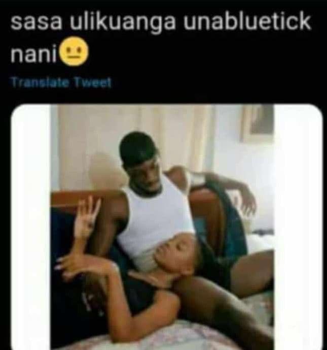 Sasa ulikuanga unabluetick nani anliaen