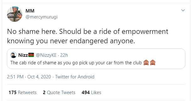 Mm mercymurugi no shame here. should be a ride of empowerment knowing you never