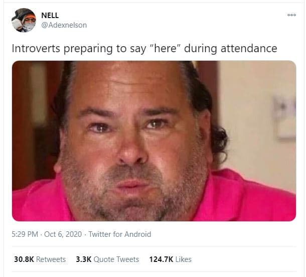 Nell adexnelson introverts preparing to say here during attendance 5.29 pm oct t