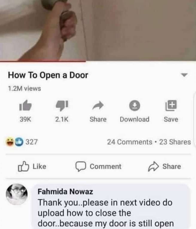 How to open a door 1 2m vlews ic 39k 2ik share download save 327 24 comments 23