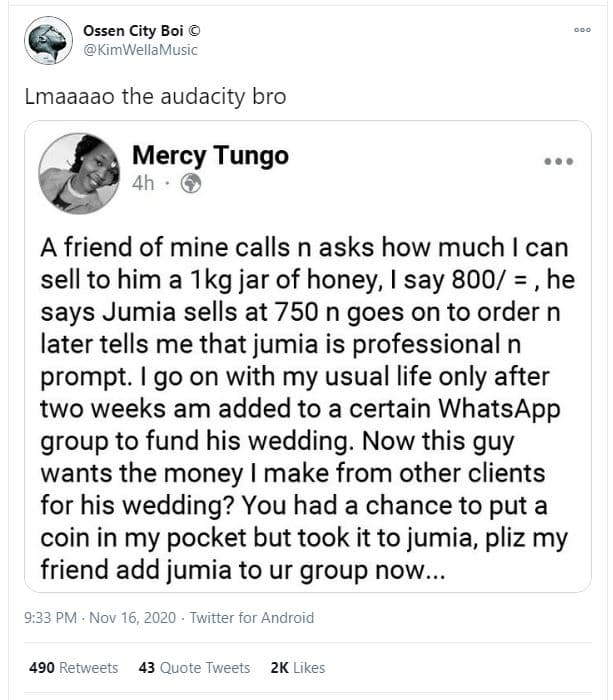 Ossen city boi kimwellamusic lmaaaao the audacity bro mercy tungo 4h a friend of