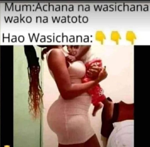 Mumachana na wasichana wako na watoto hao wasichana