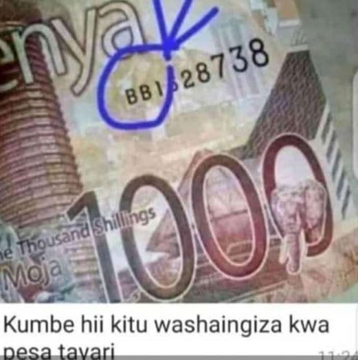 Ny bb shillings thousand 6 mmoja kumbe hii kitu washaingiza kwa pesa tavari