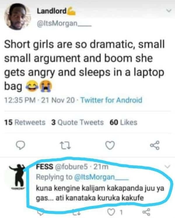 Landlord itsmorgan short girls are so dramatic, small small argument and boom sh