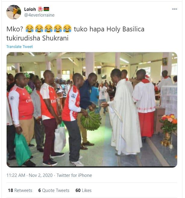 Loloh 4everlorraine mko? e6 tuko hapa holy basilica tukirudisha shukrani transla