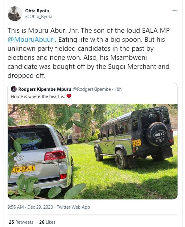 Ohta ryota ohta_ryota this is mpuru aburi jnr. the son of the loud eala mp mpuru