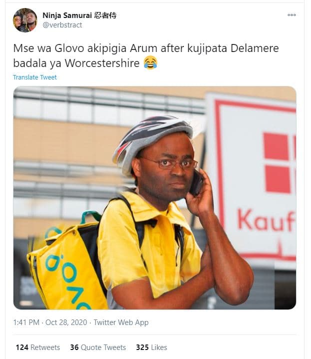 Ninja samurai 24l verbstract mse wa glovo akipigia arum after kujipata delamere