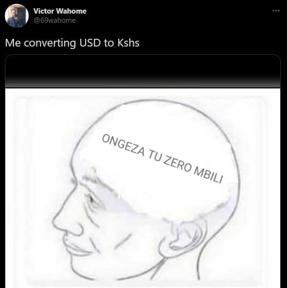 Victor wahome 69wahome me converting usd to kshs ongeza tu zero ! mbili