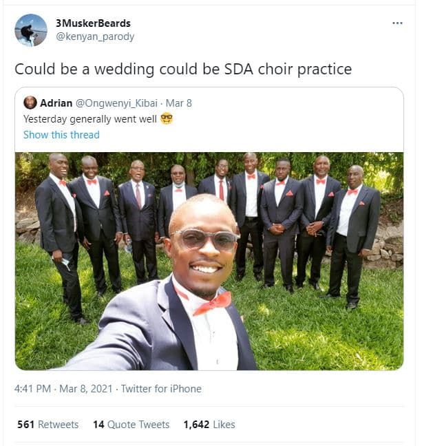 3muskerbeards kenyan_parody could be a wedding could be sda choir practice adria