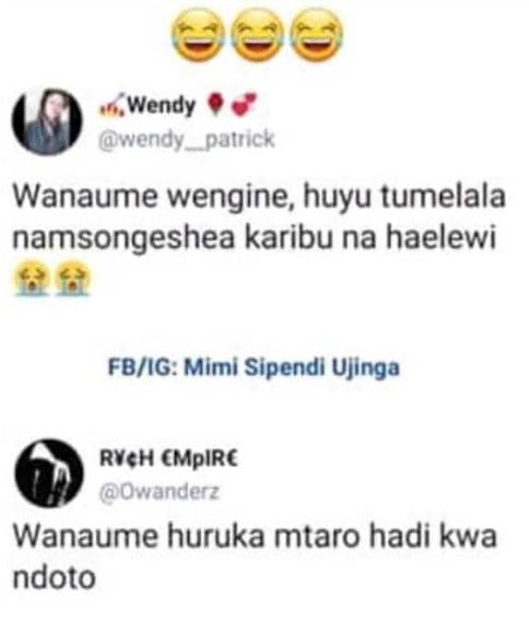 Wendy wendy _ palrick wanaume wengine huyu tumelala namsongeshea karibu na haele