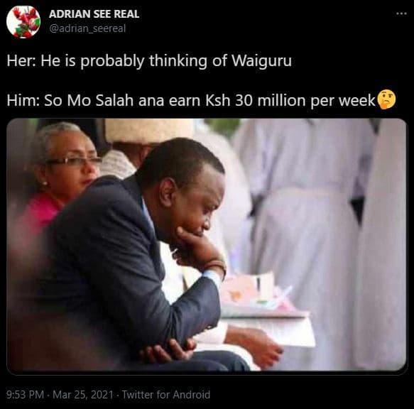 Adrian see real adrian_seereal her he is probably thinking of waiguru him so mo