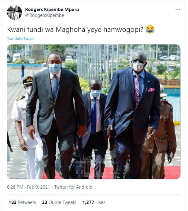 Rodgers kipembe mpuru rodgerskipembe kwani fundi wa maghoha yeye hamwogopi? tran