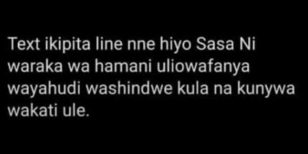 Text ikipita line nne hiyo sasa ni waraka wa hamani uliowafanya wayahudi washind