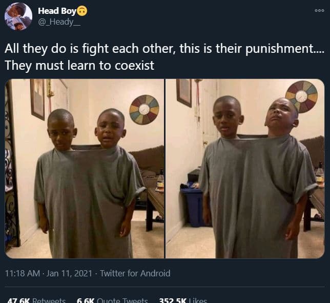 Head boy _heady aii they do is fight each other, this is their punishment. they