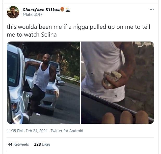 Ghostface killua kihotiotf this woulda been me if a nigga pulled up on me to tel