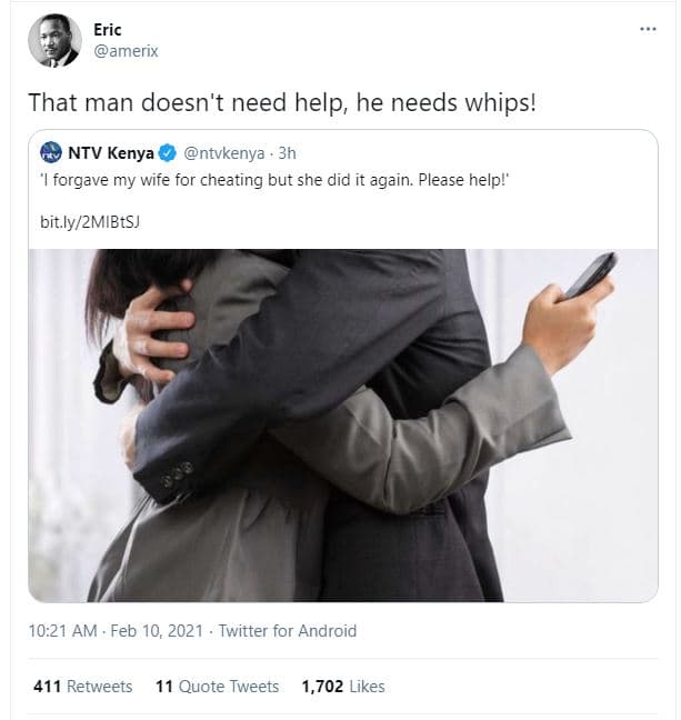 Eric amerix that man doesn't need help he needs whips! ntv kenya ntvkenya 3h for