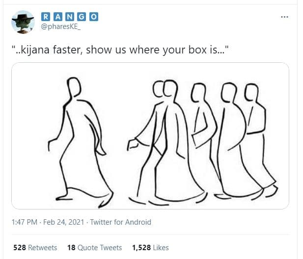 Ban phareske_ kijana faster show us where your box is_ 1,47 pm feb 24, twitter f