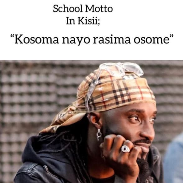 School motto in kisii kosoma nayo rasima osome'