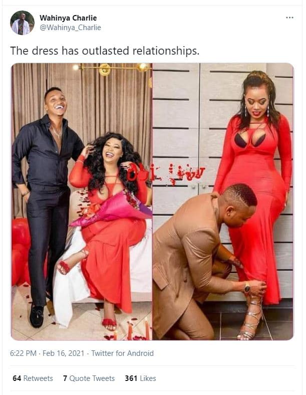 Wahinya charlie wahinya_charlie the dress has outlasted relationships. wvj 6.22