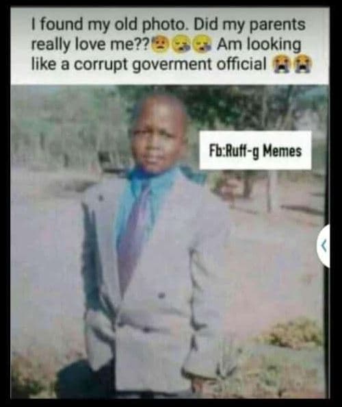 Found my old photo. did my parents really love me?? am looking like a corrupt go