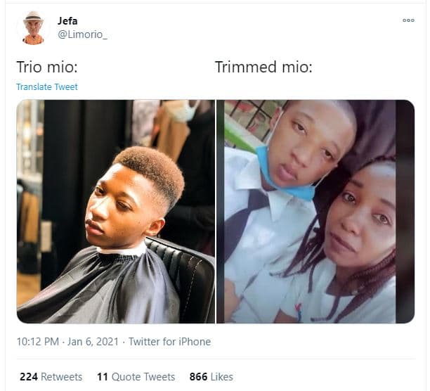 Jefa limorio _ trio mio translate tweet trimmed mio 10.12 pm jan 6, twitter for