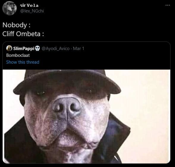 Sir vela lex_ngchi nobody cliff ombeta slimpappi ayodi_avico mar bomboclaat show