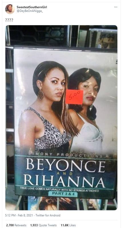 Sweetestsoutherngirl deybeonanigga 222? m 0 n y p r 0 d u c to n beyonce rihanna